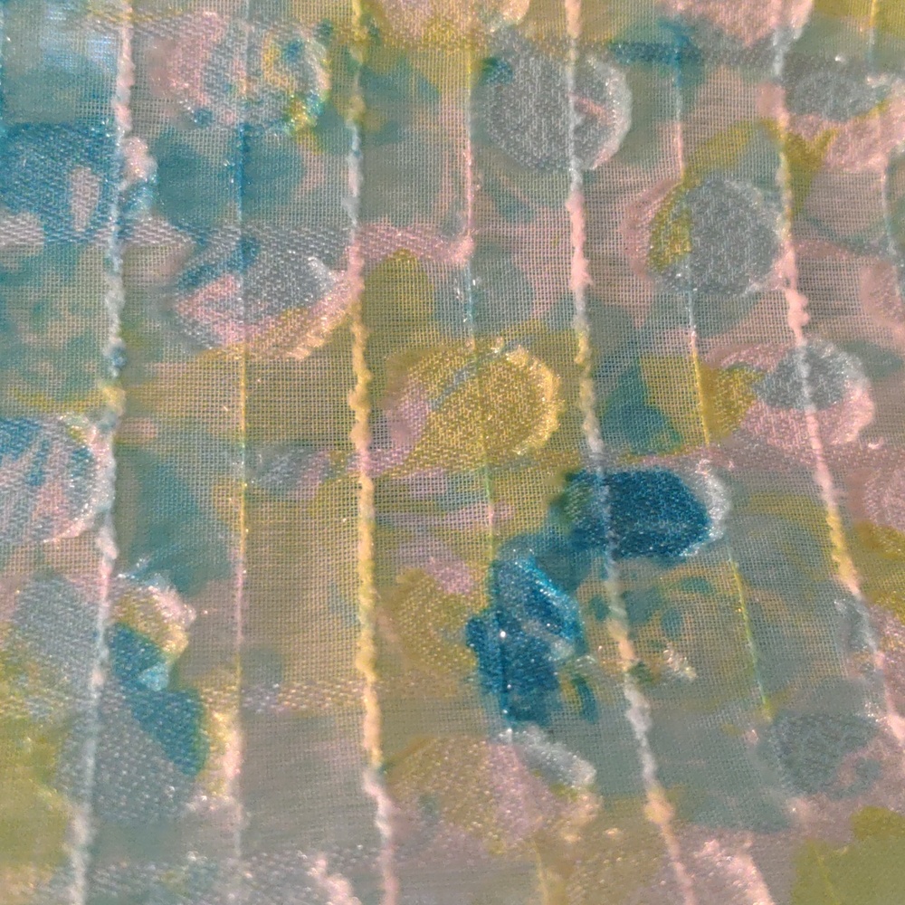 Nwot Ruby Rd Sz 12 Sheer Shimmery Button Front Ro… - image 8